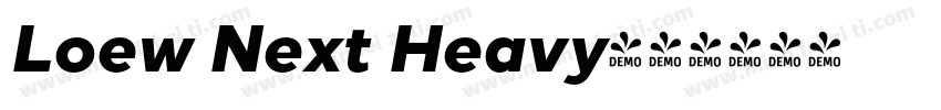 Loew Next Heavy字体转换